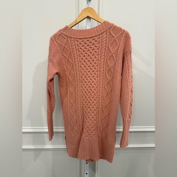 Jcrew Wool Pink Cable Knit Sweater - Picture 4 of 6